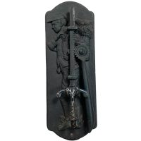 Vintage French Wall Mounted Metal Corkscrew Cork Puller Bottle Opener Bar Cafe Restaurant Decor circa 1980-90's