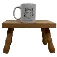 Alternative view of Vintage French Bench Stool Small Bobbin Table Footrest Step Kneeler Seat Side Stand Flower Pot Display Shelf Prop Tabouret c1970-80's