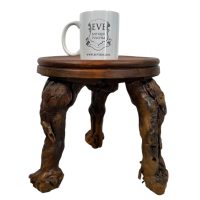 Alternative view of Vintage French Wooden Small Vine Leg Stool Plinth Stand Display Plinth Wood Display c1950-60's