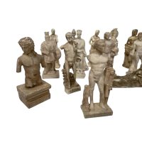 Alternative view of Vintage Greek God Small Stone Paste Ornaments Wine Agriculture Fertility Ornament Figurine Statue Reproductions c1960-70's