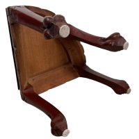 Alternative view of Corner Stand Display Plinth Vintage Asian Brown Wood Wooden Lion Claw Feet Carved  FOUR AVAILABLE circa 1980's