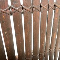 Alternative view of Vintage Asian Bamboo Cane Canework Plant Pot Ornament Display Flower Stand Small Table Conservatory Tabouret c1960's