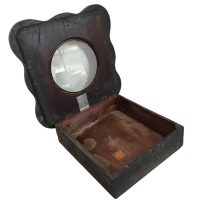 Alternative view of Antique French Clock Glass Fronted Display Cabinet Mother Of Pearl & Brass Inlay circa 1910-20's