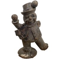 Vintage German Austrian Wooden Wood Carved Snowman Decorative Hand Carved Figurine Decor Folk Art DAMAGED c1940-1950’s Vintage German Austrian Wooden Wood Carved Snowman Decorative Hand Carved Figurine Decor Folk Art DAMAGED c1940-1950's