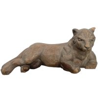 Vintage German Austrian Wooden Wood Carved Animal Lion Tiger Cat Decorative Hand Carved Figurine Decor Folk Art DAMAGED c1940-1950’s Vintage German Austrian Wooden Wood Carved Animal Lion Tiger Cat Decorative Hand Carved Figurine Decor Folk Art DAMAGED c1940-1950's