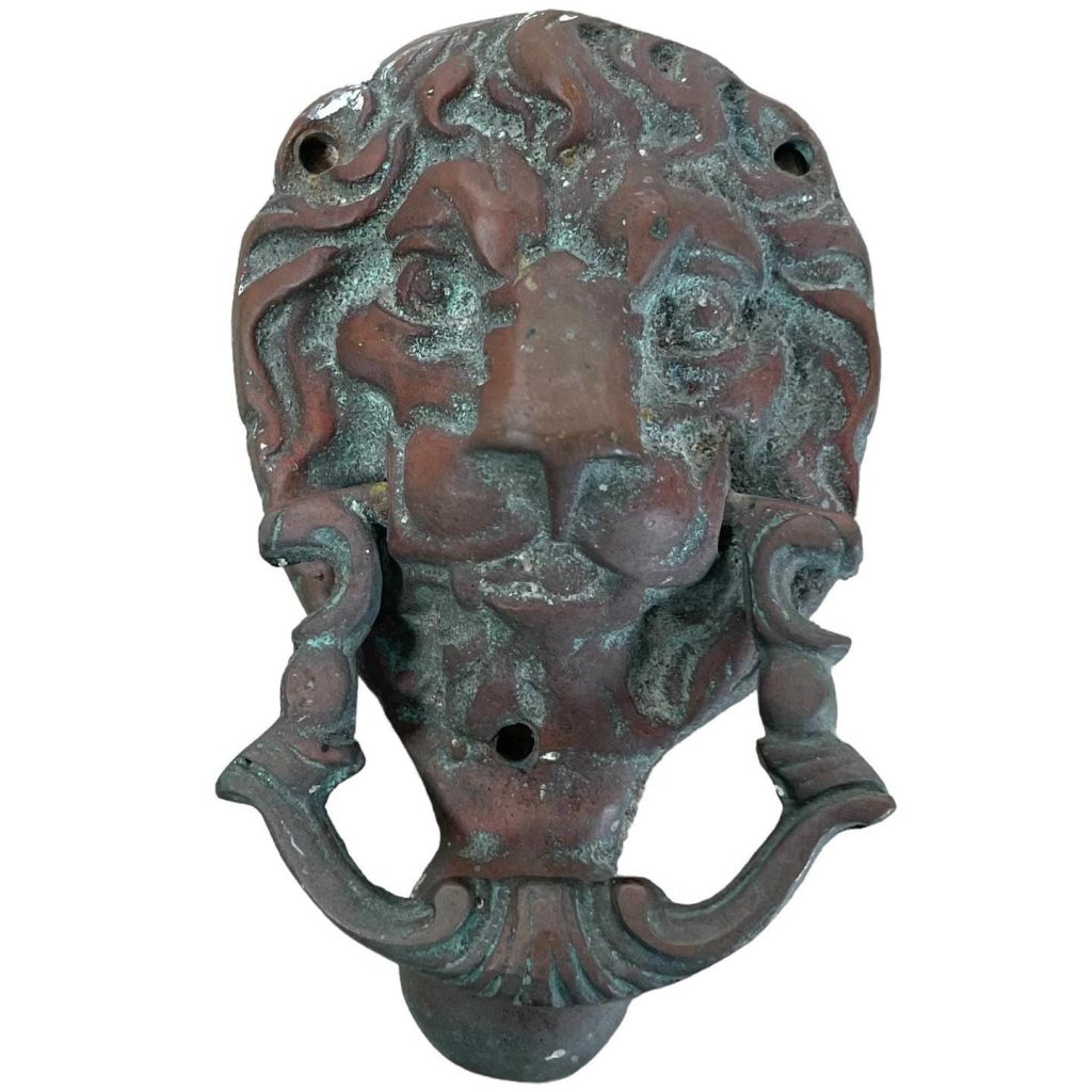 Vintage French Lion Head Door Knocker Knock circa 1940-50's