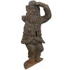 Vintage German Austrian Wooden Wood Carved Gnome Elf Decorative Hand Carved Figurine Decor Folk Art DAMAGED c1940-1950's