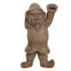 Vintage German Austrian Wooden Wood Carved Gnome Elf Decorative Hand Carved Figurine Decor Folk Art DAMAGED c1940-1950's