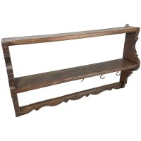 Antique Shelf French Wooden Wood Hooks Kitchen Display Stand Fixing Plinth c1910’s Antique Shelf French Wooden Wood Hooks Kitchen Display Stand Fixing Plinth c1910's