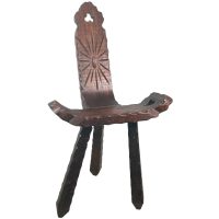 Birthing Stool Vintage French Traditional Wooden Brown Small Chair Stand Display Rest Plinth Seating Tabouret REPAIRS NEEDED c1950’s Birthing Stool Vintage French Traditional Wooden Brown Small Chair Stand Display Rest Plinth Seating Tabouret REPAIRS NEEDED c1950's