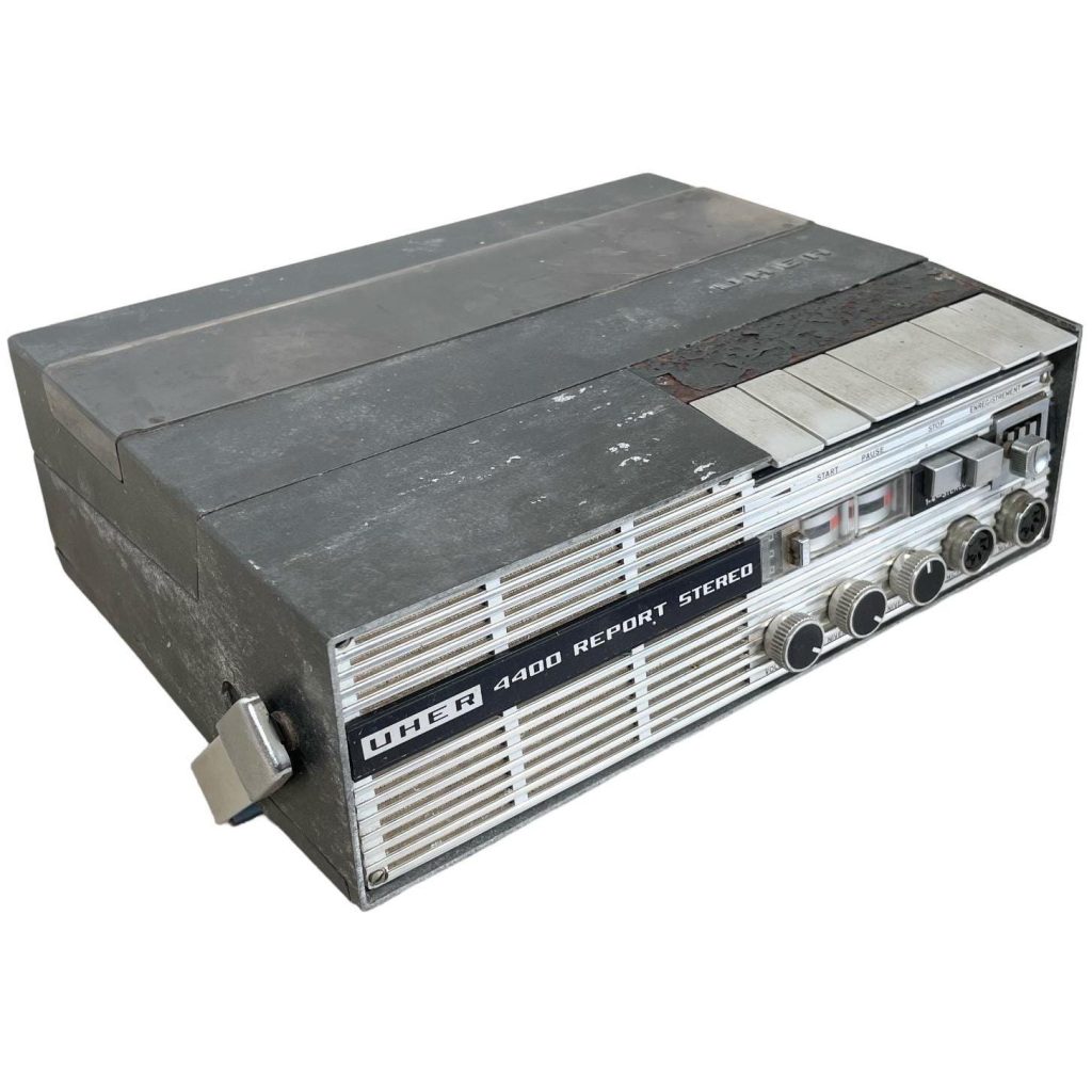 Vintage Uher 4400 Report Stereo Reel To Reel Portable Tape Player Recorder Mains circa 1960's
