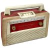 Vintage Schneider Red Cased Radio Prop Only circa 1950-60's