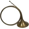 Vintage French Hunting Horn Traditional Musical Instrument Warning Scarer Brass circa 1960-70's