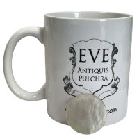 Alternative view of Antique Chinese INDIVIDUAL Mother Of Pearl Circular Plain Gaming Chip Counter Token c1850-1900's