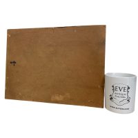 Alternative view of Vintage French Chicken Barn Normandy Farmhouse Trees Tree Woodland Acrylic Painting On Board  Unsigned circa 1950's