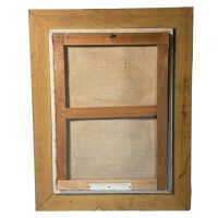 Alternative view of Vintage French Jean Brueghel Large Print On Canvas Bouquet De Fleurs Au Colimacon In Gold Wooden Frame circa 1960's