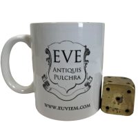 Alternative view of Vintage French Golden Solid Brass Dice Ornament Figurine Sculpture Statue Cast Luck Gambler Gift circa 1930-40's