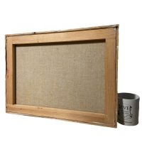 Alternative view of Vintage French House Normandy Farmhouse Countryside Trees Tree Woodland Oil Painting On Canvas Normandy Unsigned circa 1970-80's