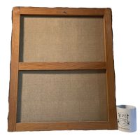 Alternative view of Vintage French Spanish Original Acrylic Painting Religious Angel Saint & Child Halo Painting On Canvas c1970's