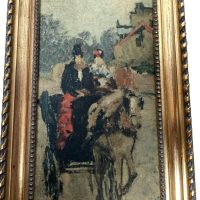 Alternative view of Vintage French Job Lot Mixed Framed Portrait Reproduction Prints Print Wall Decor Collector c1950-70's