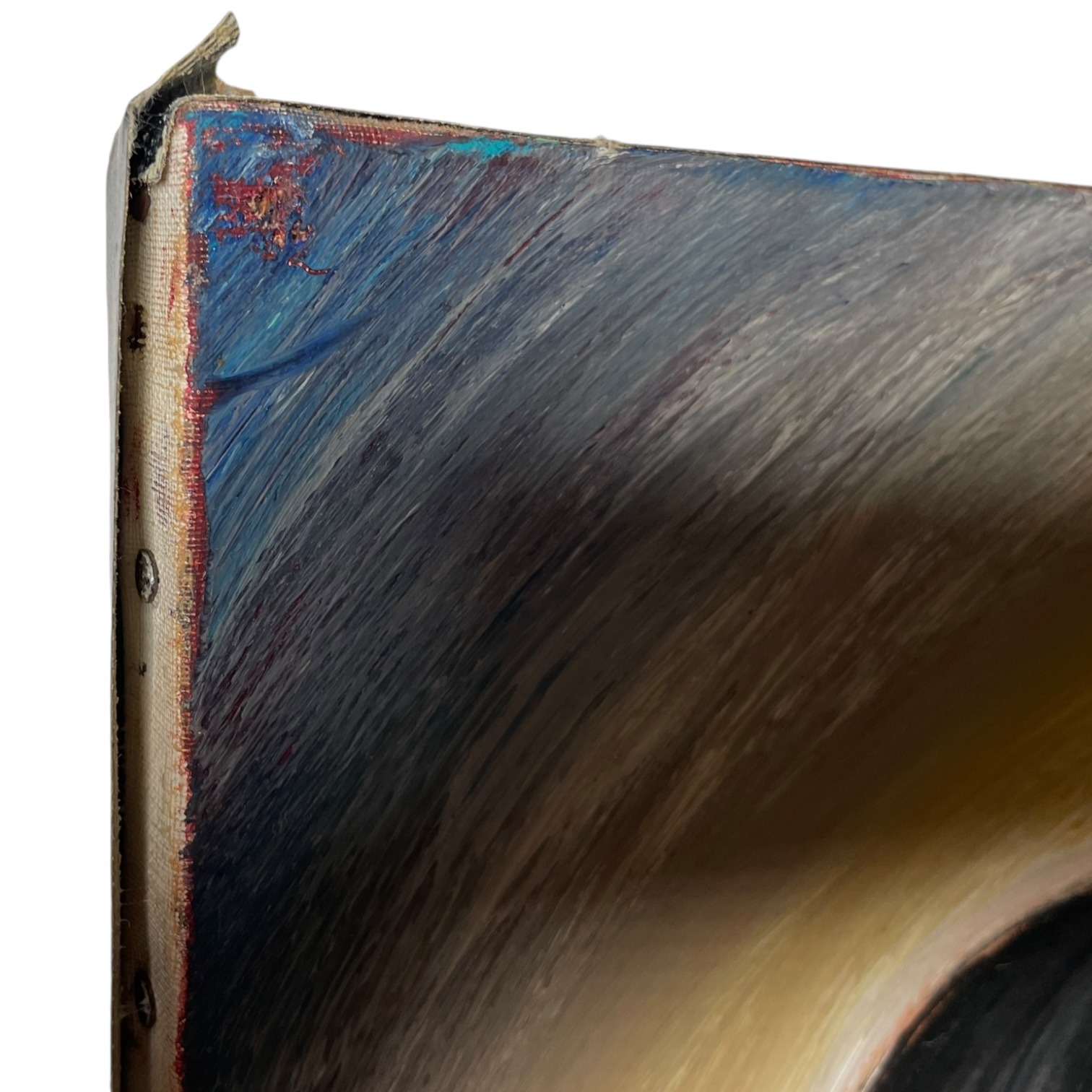 Vintage French Children Original Acrylic Painting “Siblings” Signed By Artist Agrurin Trey Painting On Canvas c1965 4 Vintage French Children Original Acrylic Painting "Siblings" Signed By Artist Agrurin Trey Painting On Canvas c1965 - Image 4