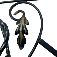 Alternative view of Vintage French Twisted Iron Coat Hook Hooks Hanger With Shelf Stand Hallway Decor c1970-80's