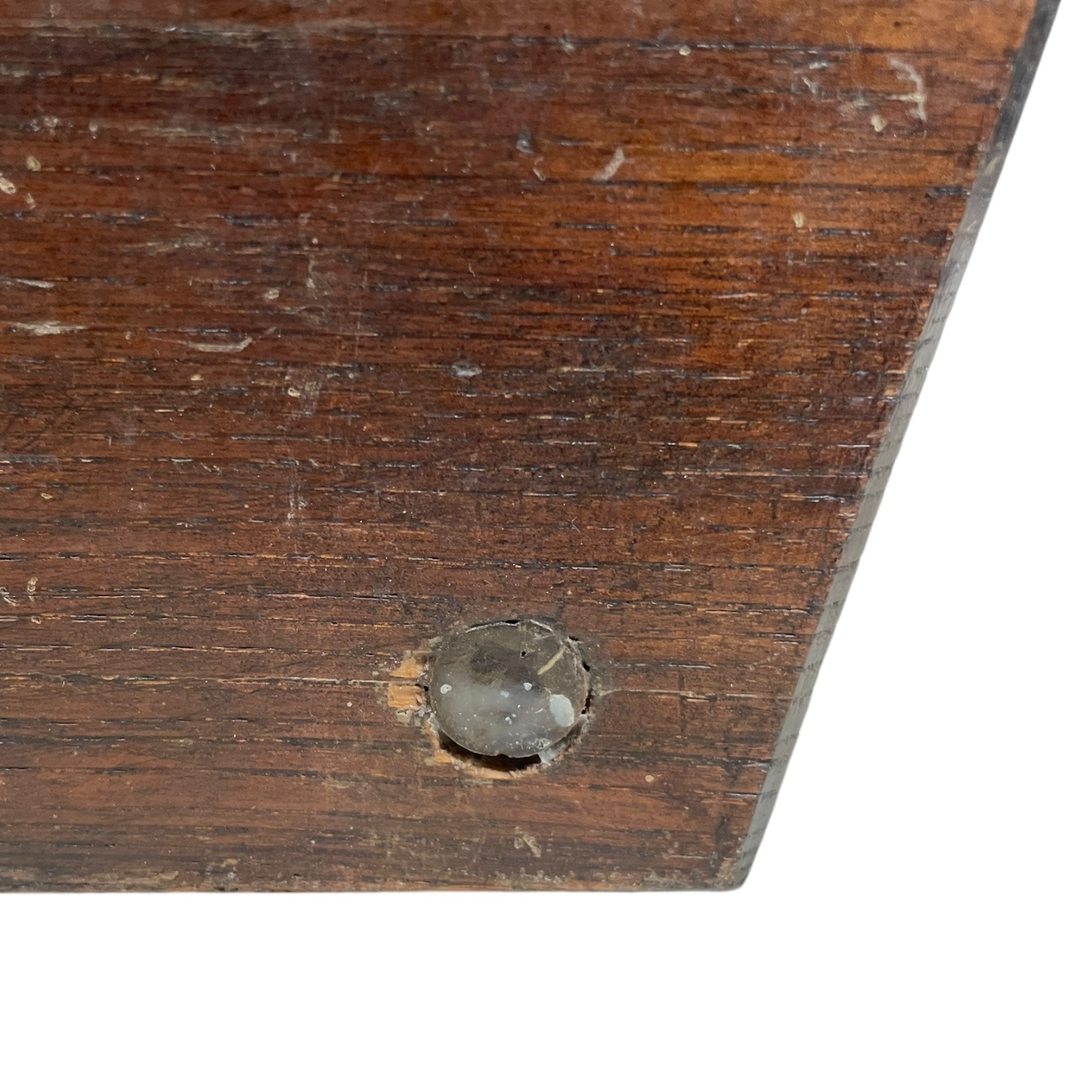 Vintage French Wooden Home Made Milking Stool Seat Table Farm D Shaped Seat Plant Rest Stand Plinth Tabouret c1950-60’s 5 Vintage French Wooden Home Made Milking Stool Seat Table Farm D Shaped Seat Plant Rest Stand Plinth Tabouret c1950-60's - Image 5