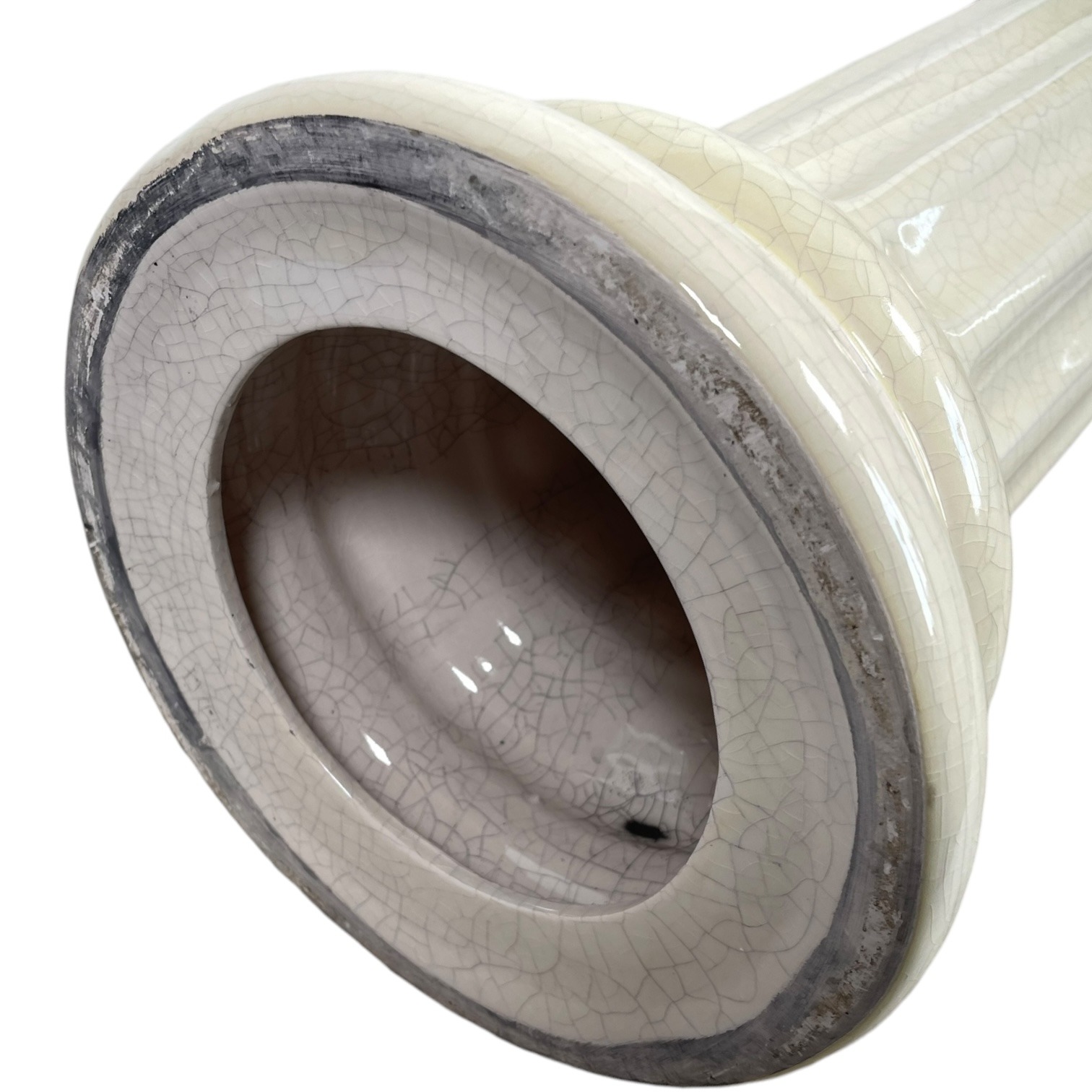 Vintage French Ceramic Pot Stand Plinth Gold Brown Beige Rest Brown Large Vase Pot Heavy c1980-90’s 6 Vintage French Ceramic Pot Stand Plinth Gold Brown Beige Rest Brown Large Vase Pot Heavy c1980-90's - Image 6