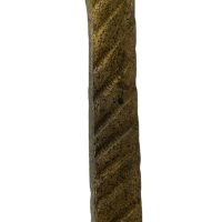 Alternative view of Vintage French Single Brass Curtain Hold Tie Back Fitting Hook Decorative circa 1940-50's