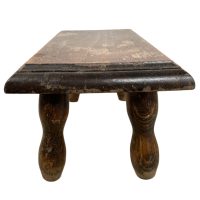 Alternative view of Vintage French Bench Stool Small Bobbin Table Footrest Step Kneeler Seat Side Stand Flower Pot Display Shelf Prop Tabouret c1950-60's