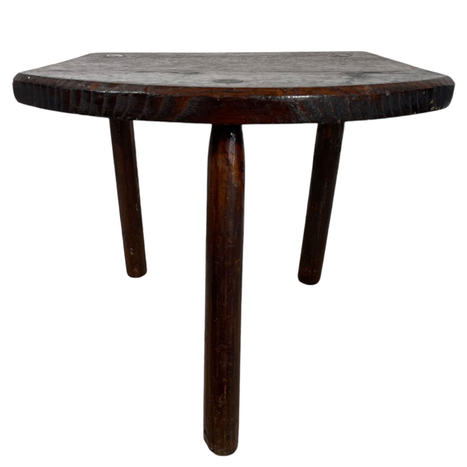 Vintage French Wooden Home Made Milking Stool Seat Table Farm D Shaped Seat Plant Rest Stand Plinth Tabouret c1950-60’s 8 Vintage French Wooden Home Made Milking Stool Seat Table Farm D Shaped Seat Plant Rest Stand Plinth Tabouret c1950-60's - Image 8