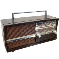 Vintage Uptalix Radio Battery MainsCased Radio Prop Only circa 1960-70's