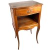 Vintage French Wooden Nightstand Sideboard Bedside Cabinet Rest Cupboard Small Storage Unit Wood Display c1970-80's