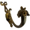 Antique French Single Brass Eagle Head Curtain Hold Tie Back Fitting Hook Decorative circa 1920's