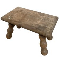 Vintage French Bench Stool Small Bobbin Table Footrest Step Kneeler Seat Side Stand Flower Pot Display Shelf Prop Tabouret c1950-60’s Vintage French Bench Stool Small Bobbin Table Footrest Step Kneeler Seat Side Stand Flower Pot Display Shelf Prop Tabouret c1950-60's