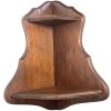 Vintage French Large Rustic Wooden Wood Stand Corner Small Shelf Wall Hanging Display Shelfs Storage circa 1960-70's