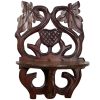Antique French Small Wall Hanging Shelf Wood Plinth Stand Display Rest DAMAGED c1910's