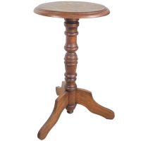 Vintage Table French Plinth Stand Circular Side Table Compact Display Plant Pot c1970-80's