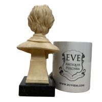 Alternative view of Vintage French J Strauss Small Bust Head Ornament Figurine Display Gift Classical Music Composer Figurine c1960-70's