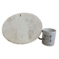 Alternative view of Vintage French Ancient Biblical Scene Ladies Resting Resin Small Oval Wall Plaque Decor Ornament Figurine Display Gift c1970-80's