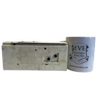 Alternative view of Vintage French Small Battery Radio Alarm Clock Japy GO MF Radio circa 1960-70's