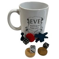 Alternative view of Vintage French Job Lot Mixed Gaming Chips Counters Tokens Charms Dice Game Pieces circa 1960-90's