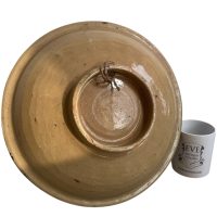 Alternative view of Vintage Moroccan Large Blue White Serving Bowl Dish Plate Wall Hanging Ornament Decor Design Terracotta c1970-80's