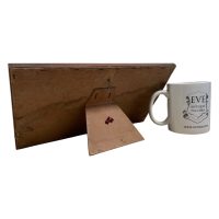 Alternative view of Vintage French Wooden Picture Frame Passe Partout Faux Wood Glass Fronted Ornate Decorative Oval Circular c1940-50's