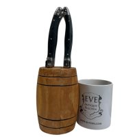 Alternative view of Vintage Laguiole French Dinner Eating Table Knifes In Barrel Block Set Of Six circa 2000