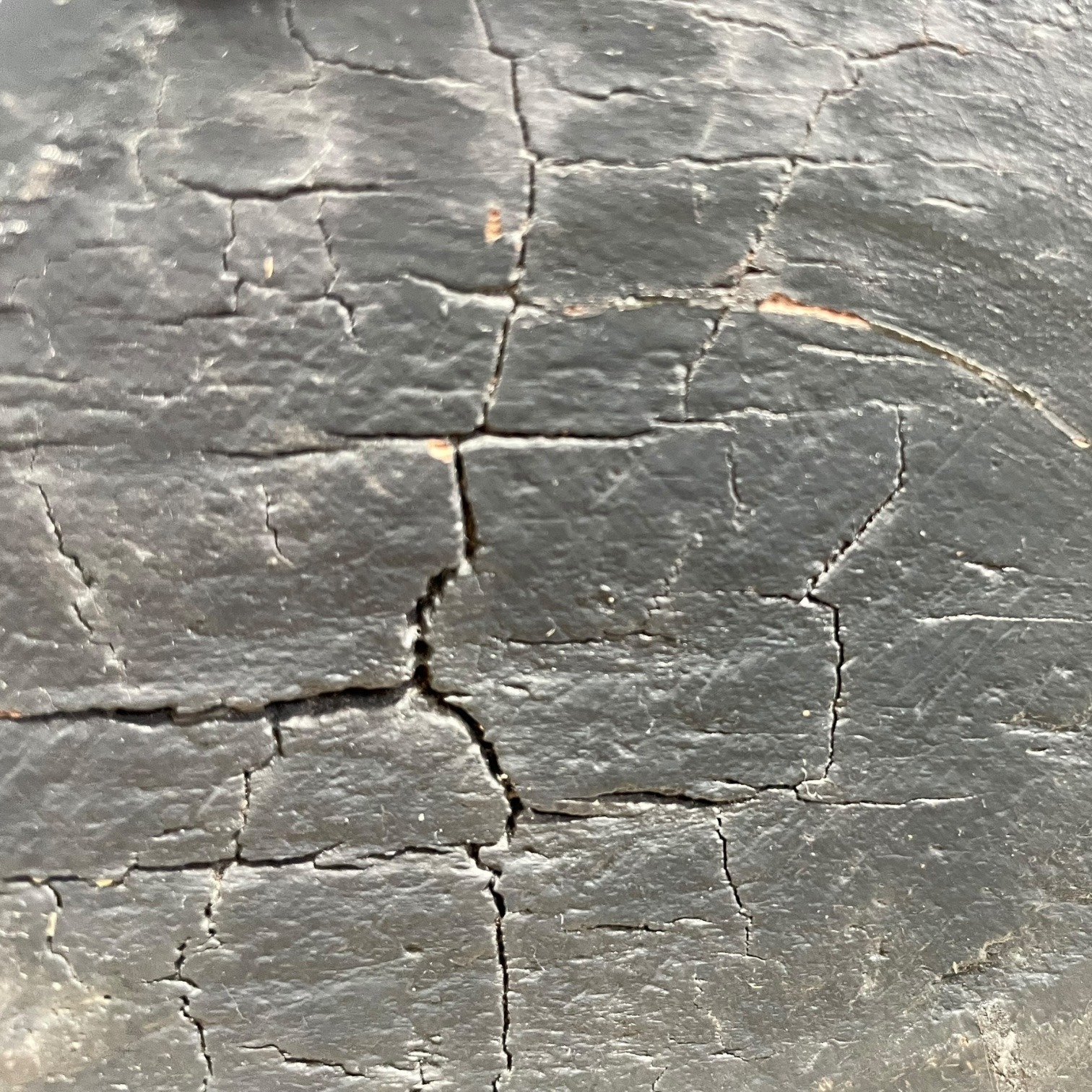 Vintage French Painted Black Tripod Stool Chair Seat Wooden Milking Kitchen D Shaped Seat Braced Bobbin Leg Stand Tabouret c1960-70’s 4 Vintage French Painted Black Tripod Stool Chair Seat Wooden Milking Kitchen D Shaped Seat Braced Bobbin Leg Stand Tabouret c1960-70's - Image 4