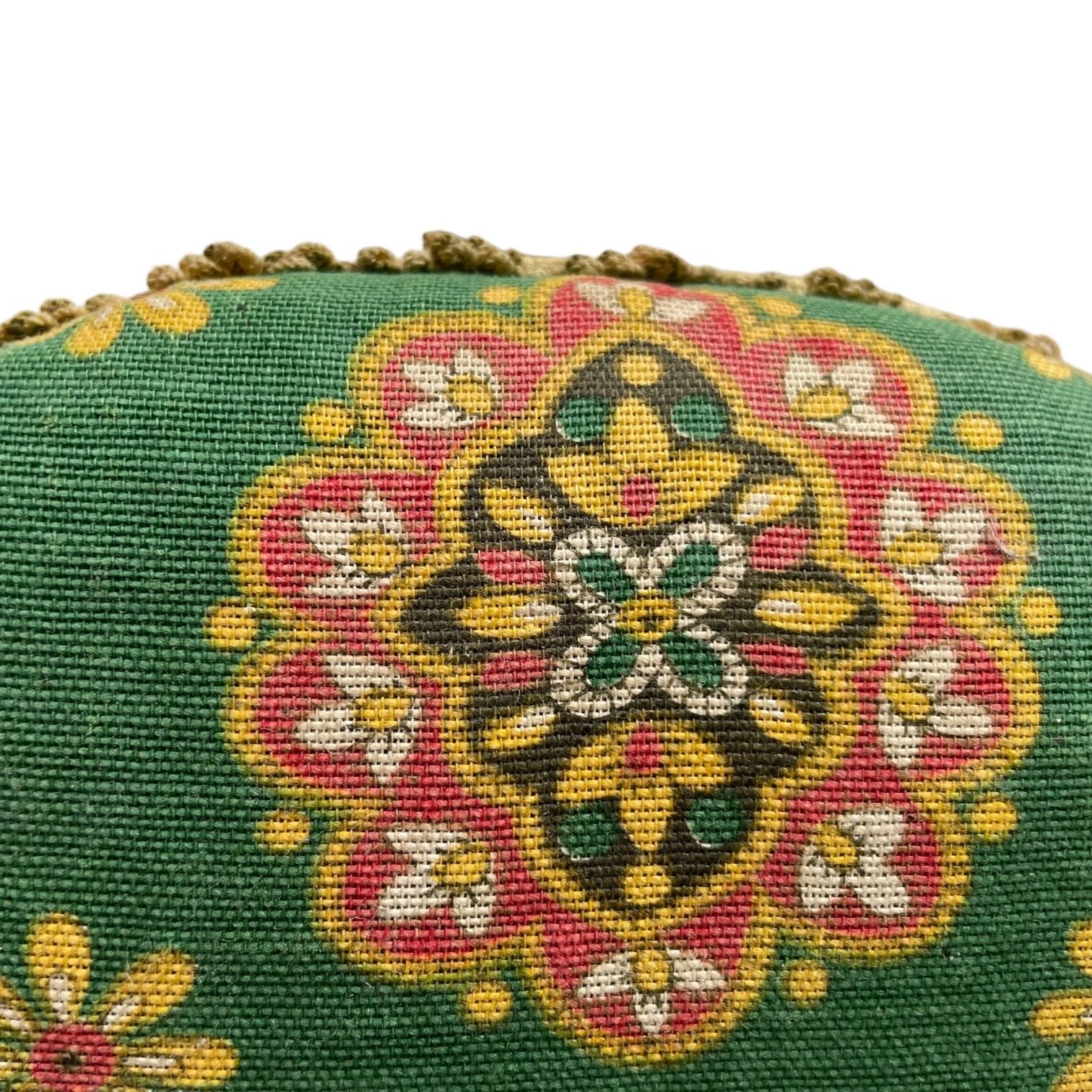 Vintage French Cushioned Wooden Bobbin Leg Tripod Milking Stool Seat Table Farm D Shaped Seat Plant Rest Stand Plinth Tabouret c1960’s 5 Vintage French Cushioned Wooden Bobbin Leg Tripod Milking Stool Seat Table Farm D Shaped Seat Plant Rest Stand Plinth Tabouret c1960's - Image 5