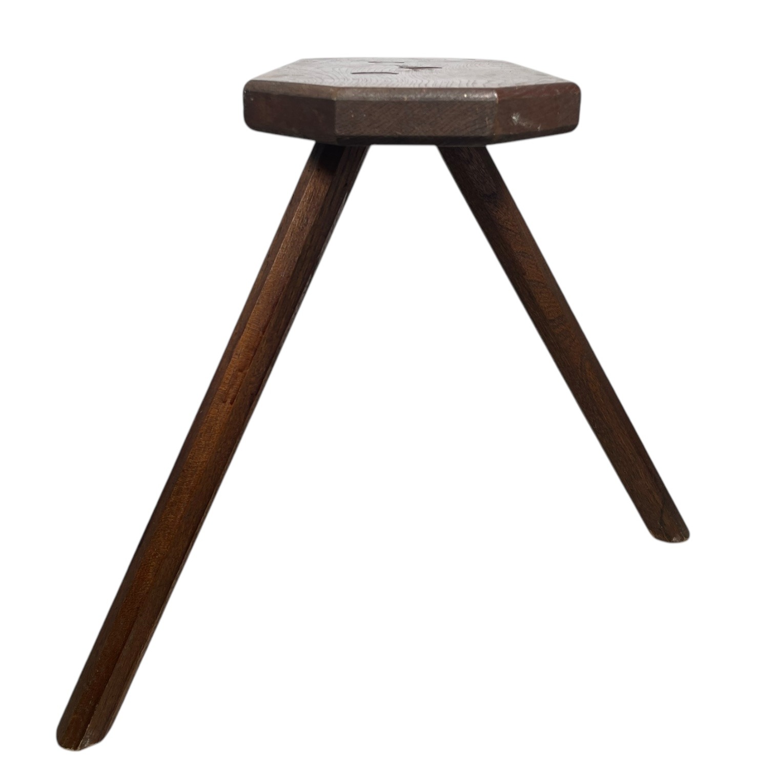 Vintage French Plant Stand Plinth Wooden Stool Seat Rest Tripod Leg Tabouret c1960’s 6 Vintage French Plant Stand Plinth Wooden Stool Seat Rest Tripod Leg Tabouret c1960's - Image 6