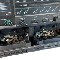 Alternative view of Vintage South Korean Radiola RA 875 Twin Cassette Player Stereo Amplifier Portable Radio Hi-Fi Battery Mains Spares Repairs c1990's
