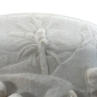 Alternative view of Vintage French Ancient Biblical Scene Jesus Preaching Resin Small Oval Wall Plaque Decor Ornament Figurine Display Gift c1970-80's